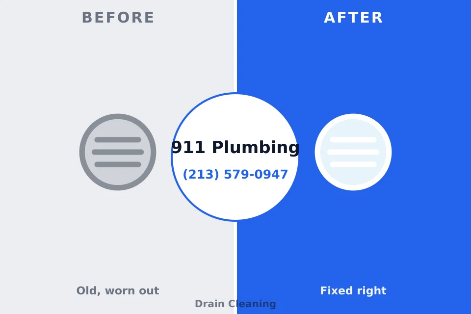 Before and after: plumbing company Tremont, PA